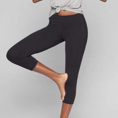 Athleta • Black Chaturanga Crop Yoga Pant SZ XS Style 305922 Side & Back pocket